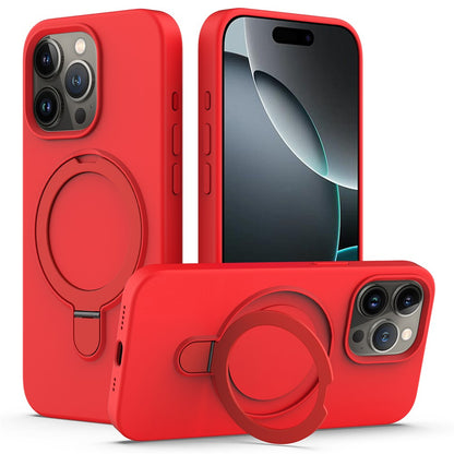 For iPhone 16 Pro Case Compatible with MagSafe Kickstand PC + Silicone Phone Cover