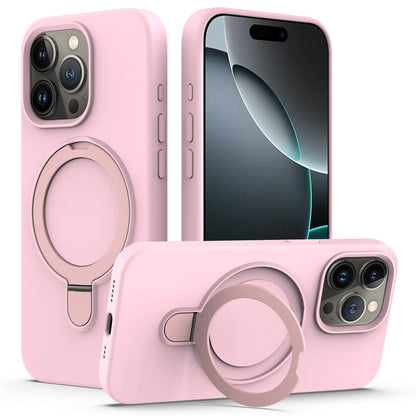 For iPhone 16 Pro Case Compatible with MagSafe Kickstand PC + Silicone Phone Cover