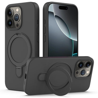 For iPhone 16 Pro Case Compatible with MagSafe Kickstand PC + Silicone Phone Cover