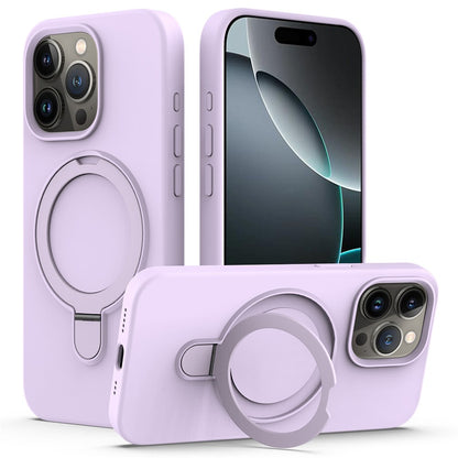 For iPhone 16 Pro Case Compatible with MagSafe Kickstand PC + Silicone Phone Cover