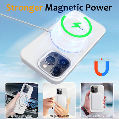 For iPhone 16 Pro Max Case Compatible with MagSafe Kickstand PC + Silicone Phone Cover