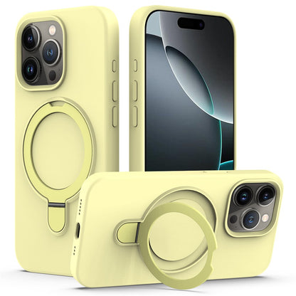 For iPhone 16 Pro Max Case Compatible with MagSafe Kickstand PC + Silicone Phone Cover