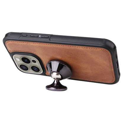 For iPhone 16 Pro Magnetic Case Detachable PU Leather Zipper Wallet Cover