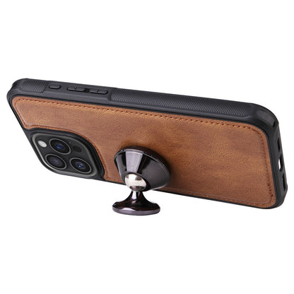 For iPhone 16 Pro Max Magnetic Case Detachable PU Leather Zipper Wallet Cover