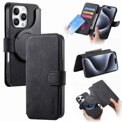 For iPhone 16 Pro Max Magnetic Case CASENEO Detachable Leather Phone Wallet Cover