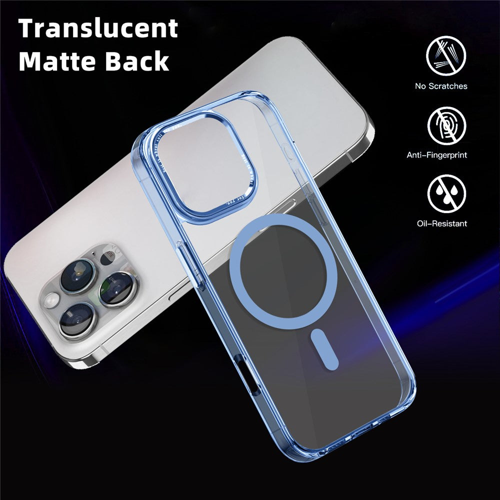 For iPhone 16 Pro Max Case Compatible with MagSafe TPU+PC Transparent Phone Cover