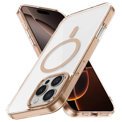 For iPhone 16 Pro Max Case Compatible with MagSafe TPU+PC Transparent Phone Cover