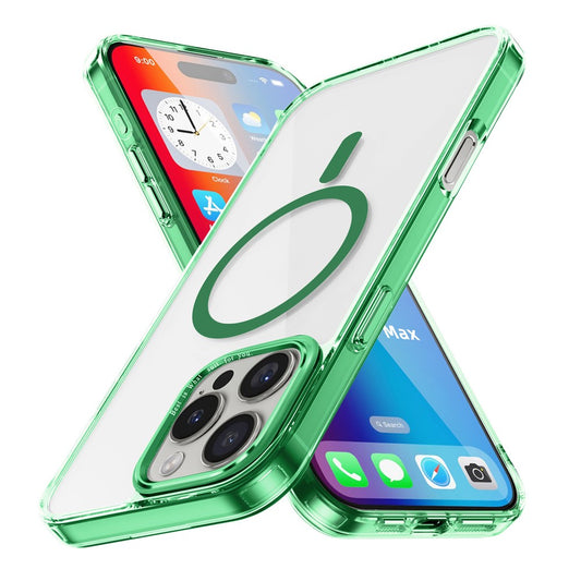 For iPhone 16 Pro Case Compatible with MagSafe TPU+PC Transparent Phone Cover
