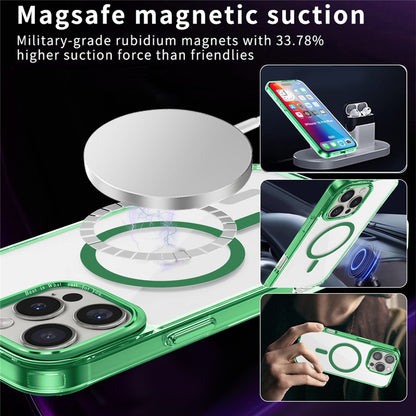 For iPhone 16 Pro Case Compatible with MagSafe TPU+PC Transparent Phone Cover