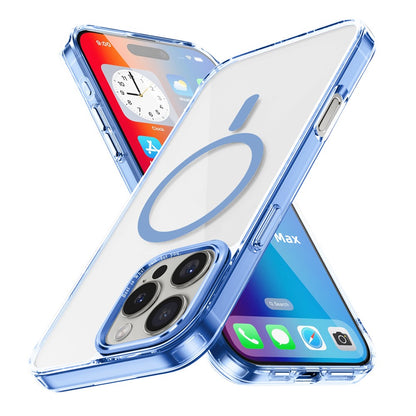 For iPhone 16 Pro Case Compatible with MagSafe TPU+PC Transparent Phone Cover