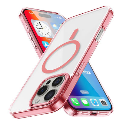 For iPhone 16 Pro Case Compatible with MagSafe TPU+PC Transparent Phone Cover