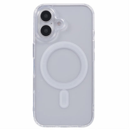 For iPhone 16 Clear Case Acrylic+TPU Phone Cover Compatible with MagSafe