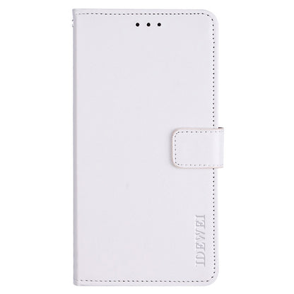 IDEWEI Phone Flip Wallet Case for iPhone 14, Magnetic Closure Crazy Horse Textured Anti-scratch PU Leather Phone Cover Stand