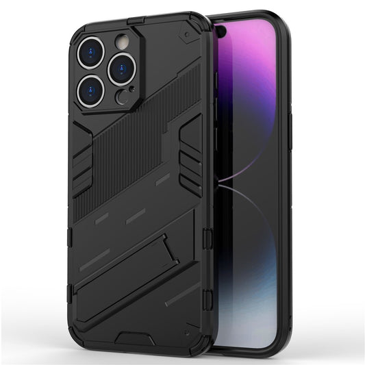 For iPhone 16 Pro Max Case PC+TPU Shockproof Phone Cover with Kickstand