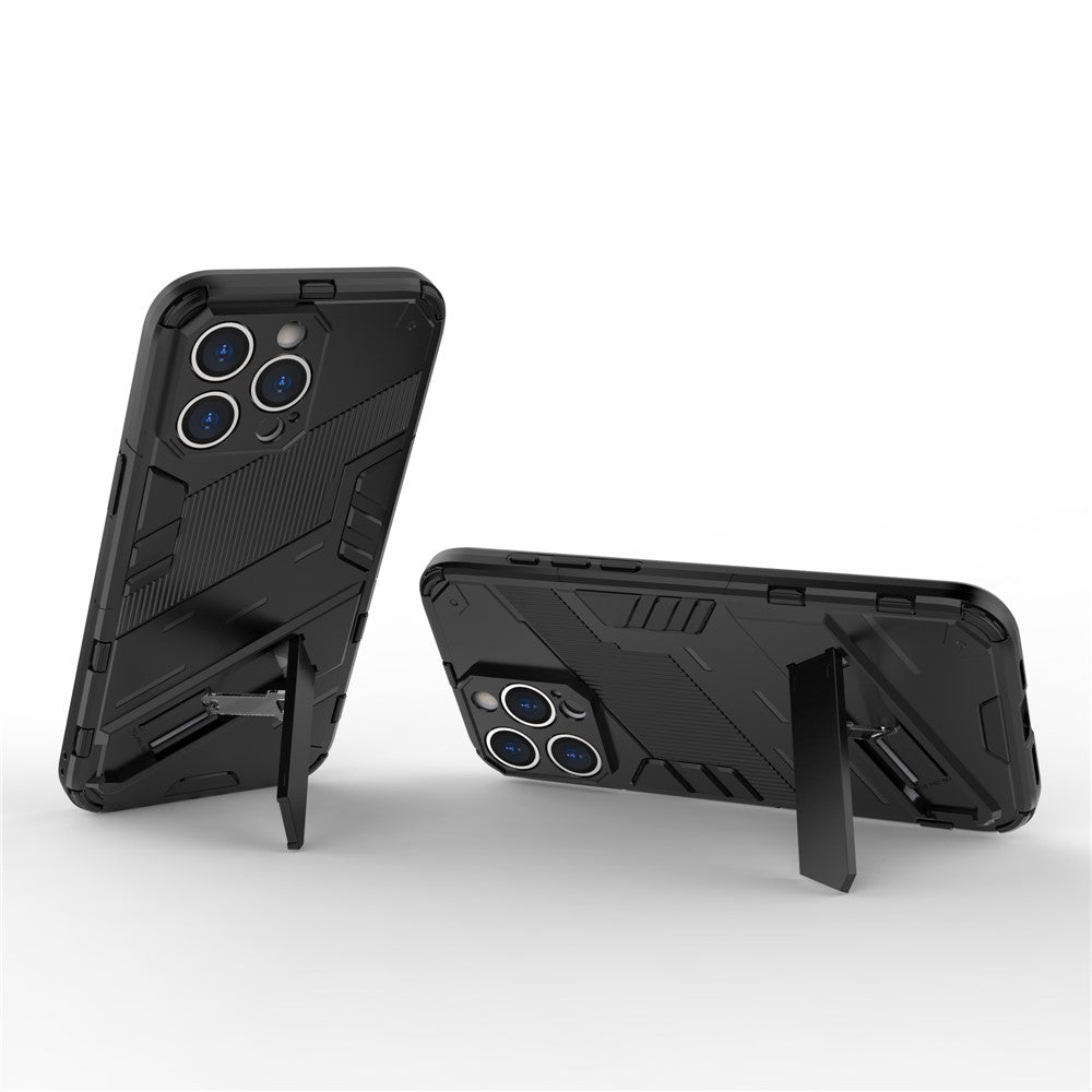 For iPhone 16 Pro Max Case PC+TPU Shockproof Phone Cover with Kickstand
