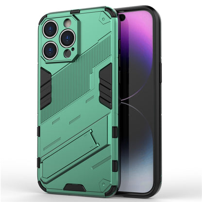 For iPhone 16 Pro Max Case PC+TPU Shockproof Phone Cover with Kickstand