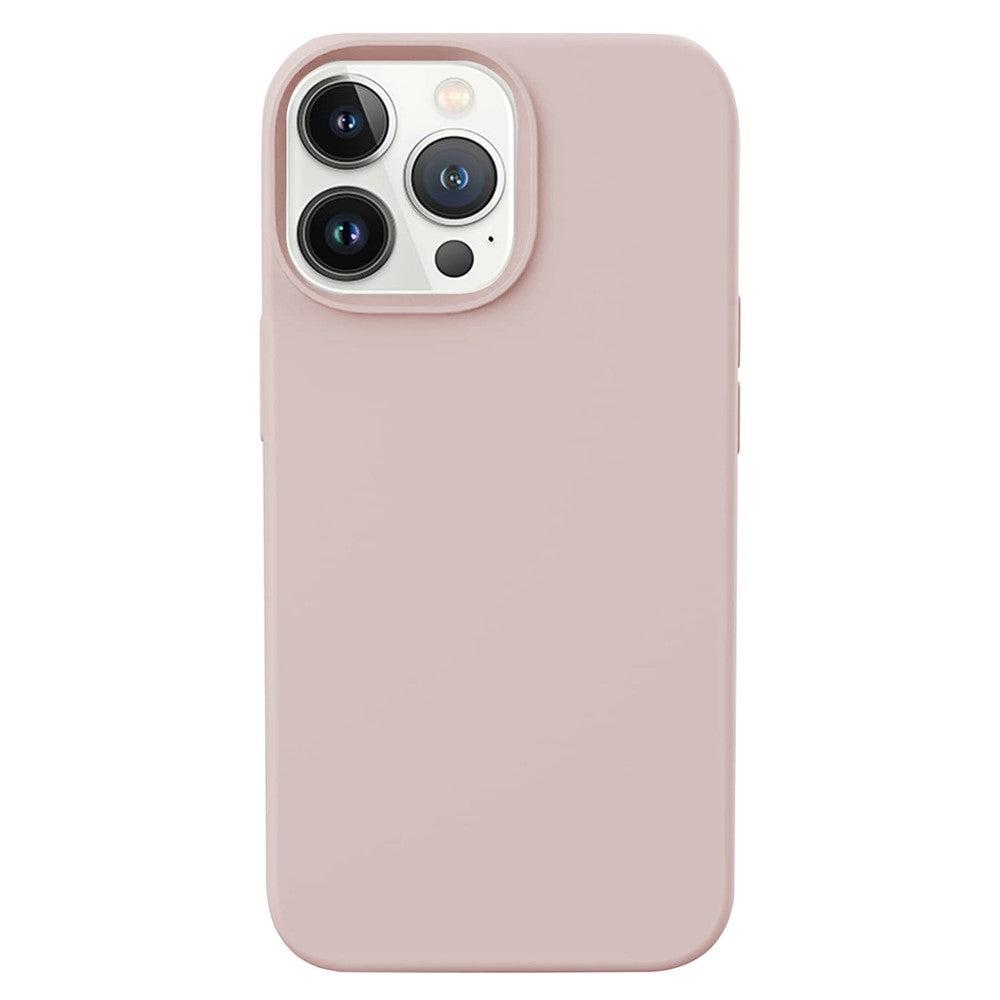 KALEBOL KLB-YTGJ001 For iPhone 14 Pro Case Solid Color Liquid Silicone+PC Phone Cover