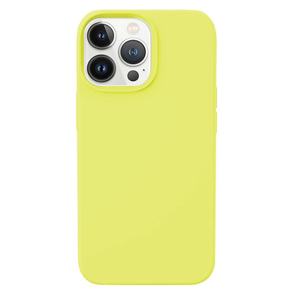 KALEBOL KLB-YTGJ001 For iPhone 14 Pro Case Solid Color Liquid Silicone+PC Phone Cover