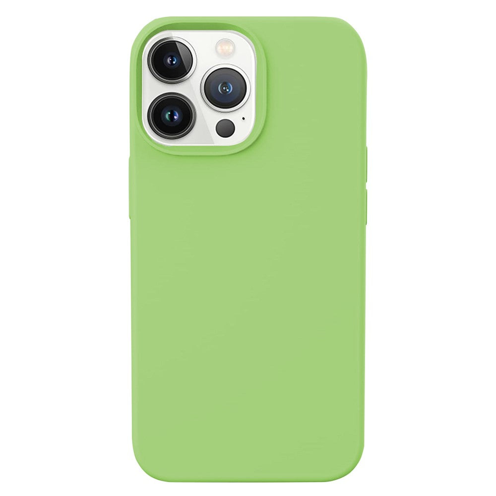 KALEBOL KLB-YTGJ001 For iPhone 14 Pro Case Solid Color Liquid Silicone+PC Phone Cover