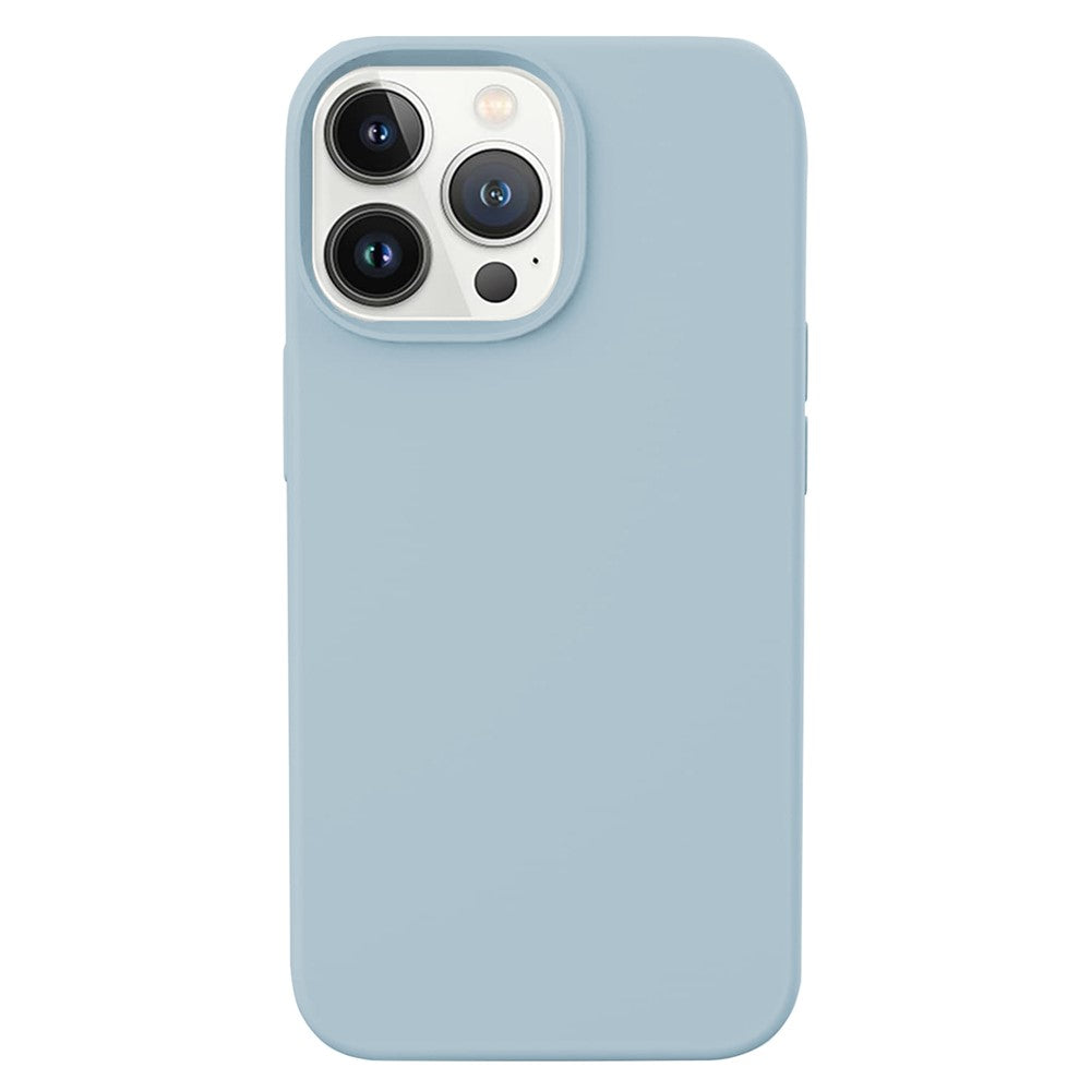KALEBOL KLB-YTGJ001 For iPhone 14 Pro Case Solid Color Liquid Silicone+PC Phone Cover