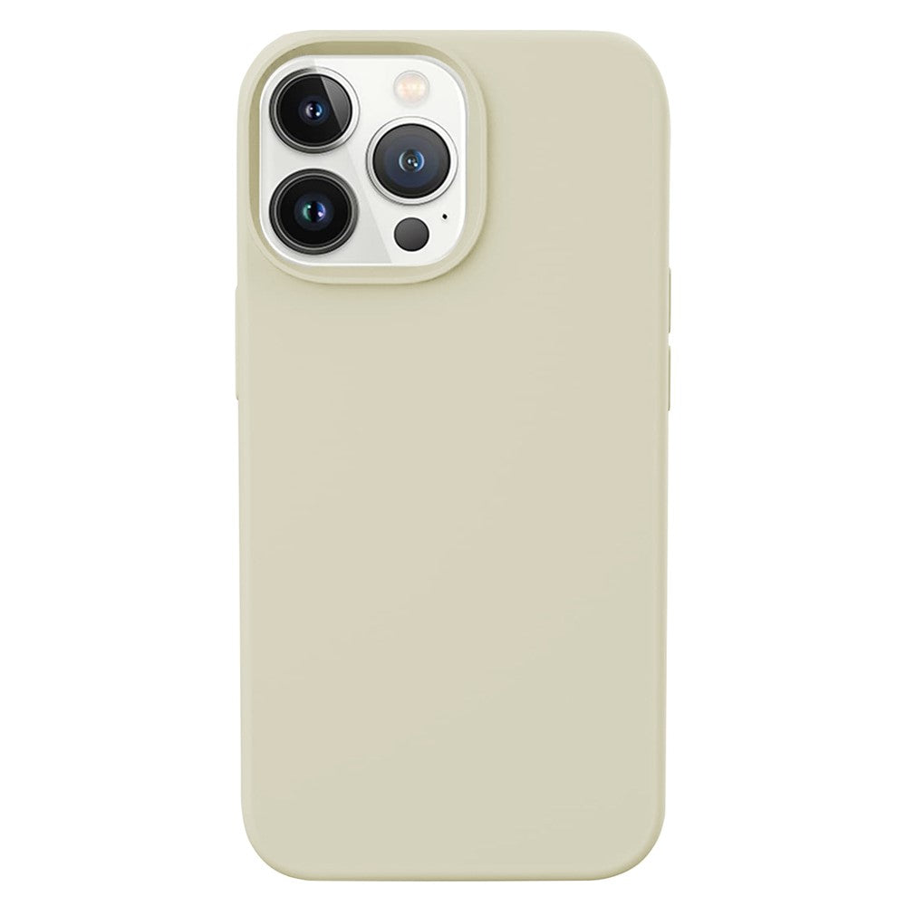 KALEBOL KLB-YTGJ001 For iPhone 14 Pro Case Solid Color Liquid Silicone+PC Phone Cover