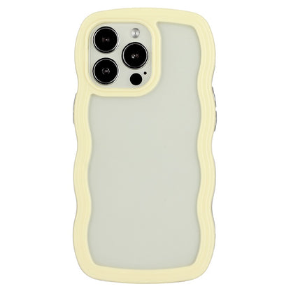 For iPhone 16 Pro Max Case Wavy Edge Design PC + TPU Shockproof Phone Cover
