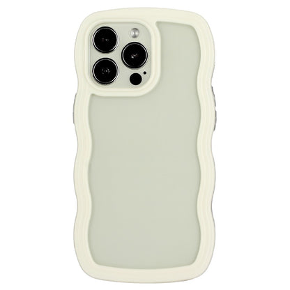 For iPhone 16 Pro Max Case Wavy Edge Design PC + TPU Shockproof Phone Cover