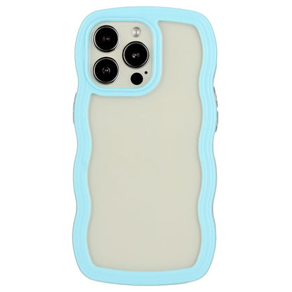For iPhone 16 Pro Max Case Wavy Edge Design PC + TPU Shockproof Phone Cover