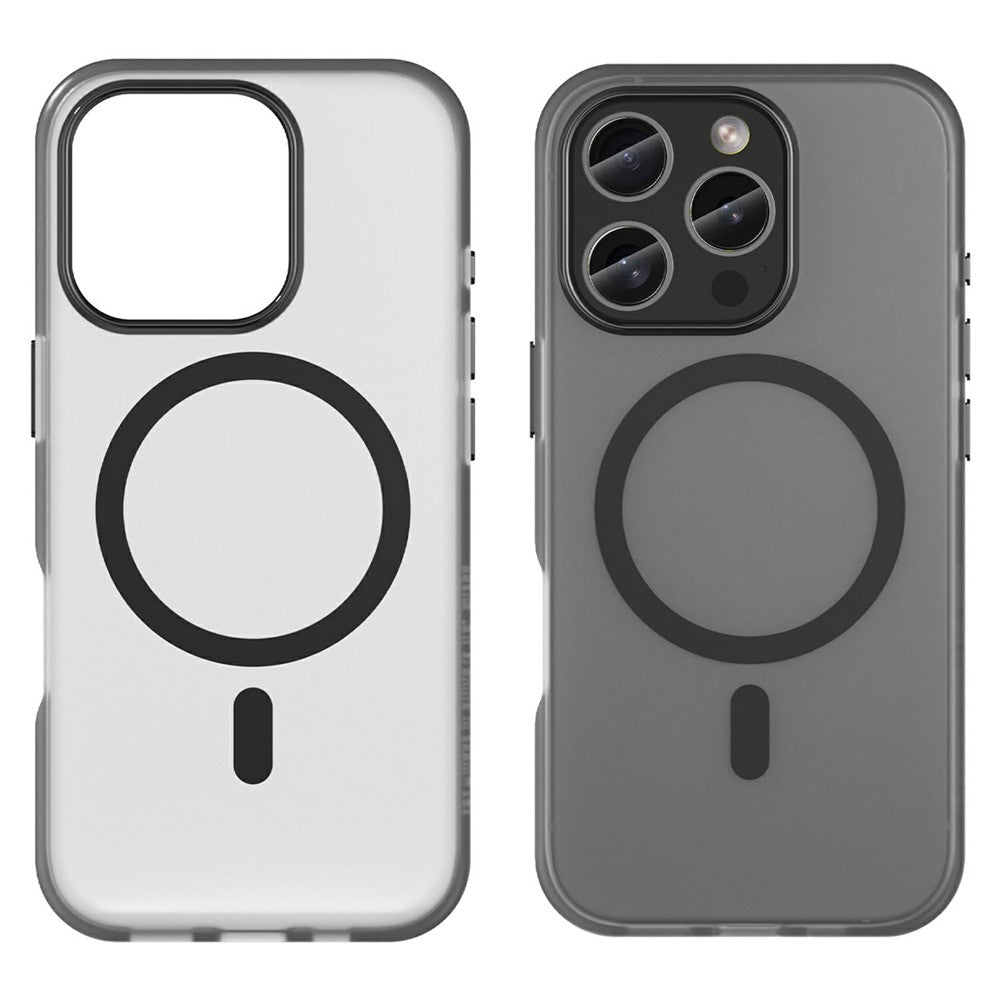 For iPhone 16 Pro Case Compatible with MagSafe TPU + PC Slim Matte Translucent Phone Cover