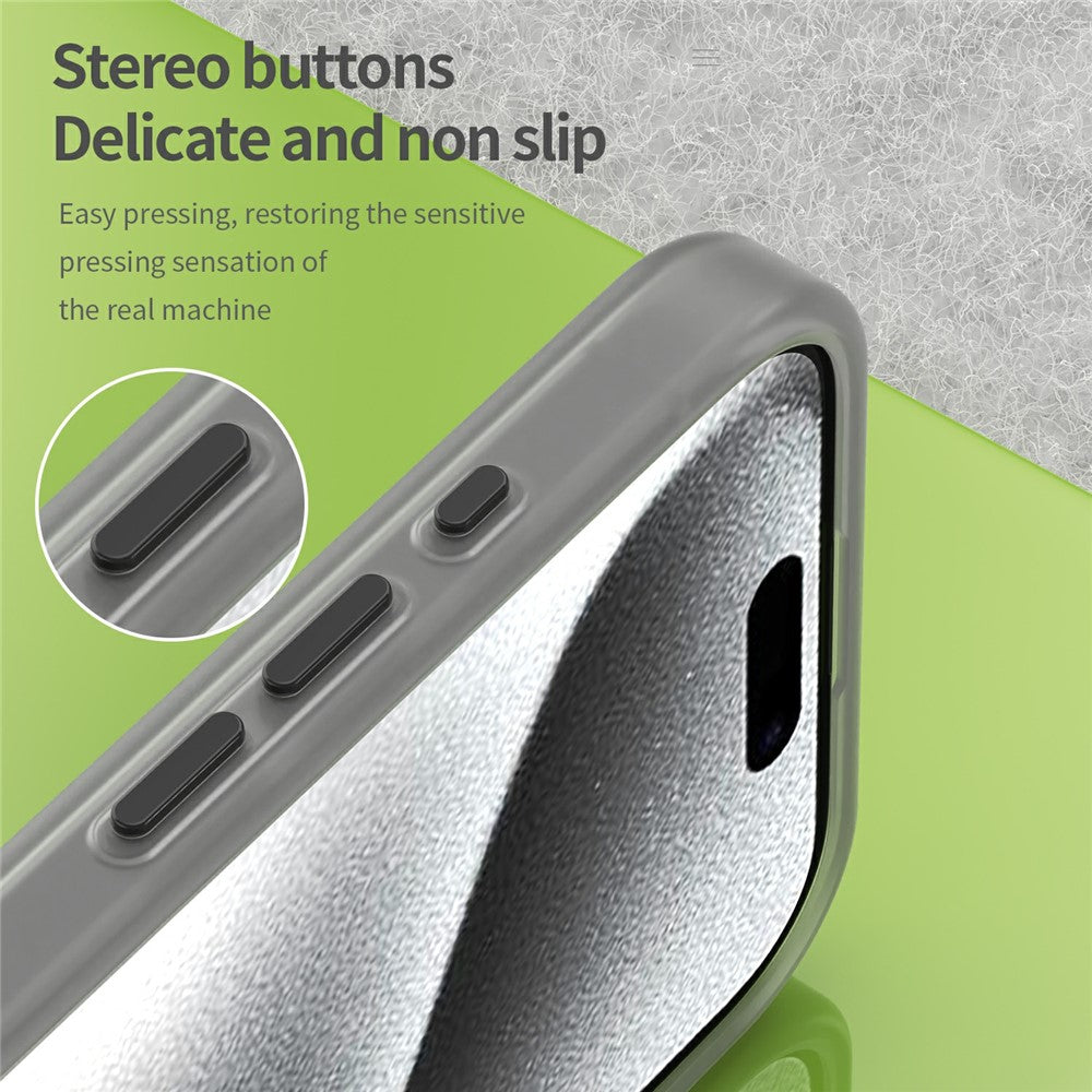 For iPhone 16 Pro Case Compatible with MagSafe TPU + PC Slim Matte Translucent Phone Cover