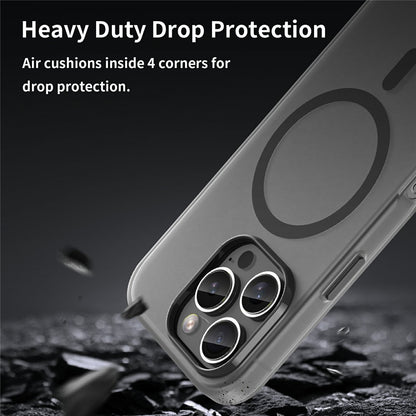 For iPhone 16 Pro Case Compatible with MagSafe TPU + PC Slim Matte Translucent Phone Cover