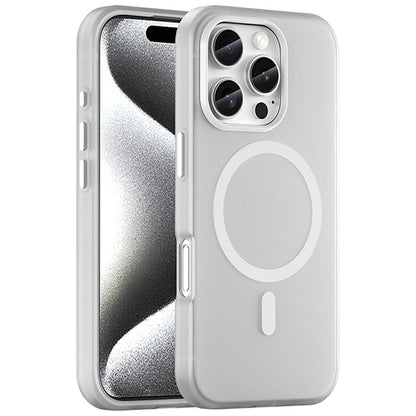 For iPhone 16 Pro Case Compatible with MagSafe TPU + PC Slim Matte Translucent Phone Cover