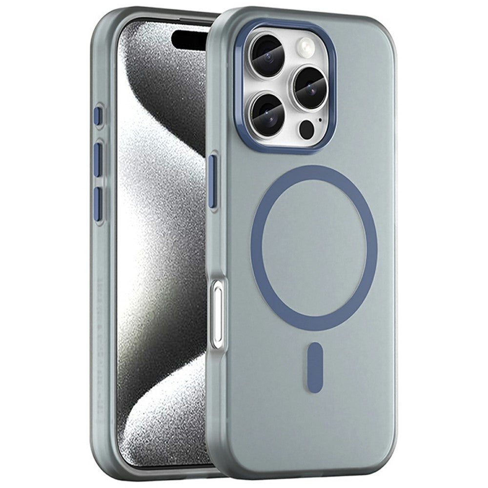 For iPhone 16 Pro Case Compatible with MagSafe TPU + PC Slim Matte Translucent Phone Cover