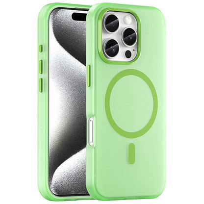 For iPhone 16 Pro Case Compatible with MagSafe TPU + PC Slim Matte Translucent Phone Cover