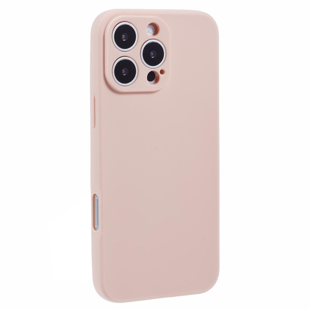 For iPhone 16 Pro Max Case Precise Cut-Outs Straight Edge TPU Shockproof Phone Cover
