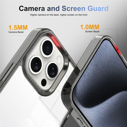 For iPhone 14 Pro Clear Phone Case TPU PC Anti-Slip Drop-Proof Back Cover