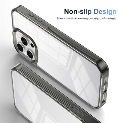 For iPhone 14 Pro Clear Phone Case TPU PC Anti-Slip Drop-Proof Back Cover