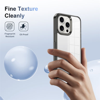 For iPhone 14 Pro Clear Phone Case TPU PC Anti-Slip Drop-Proof Back Cover