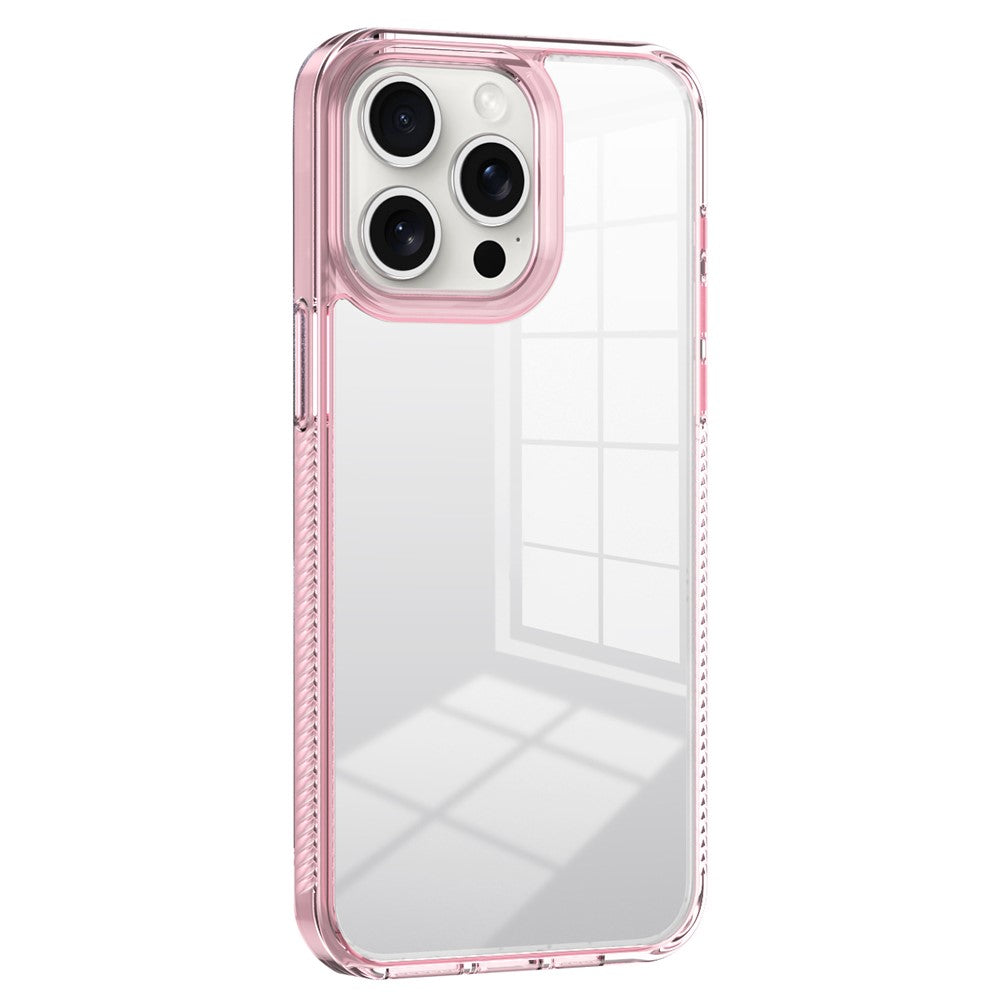For iPhone 14 Pro Clear Phone Case TPU PC Anti-Slip Drop-Proof Back Cover