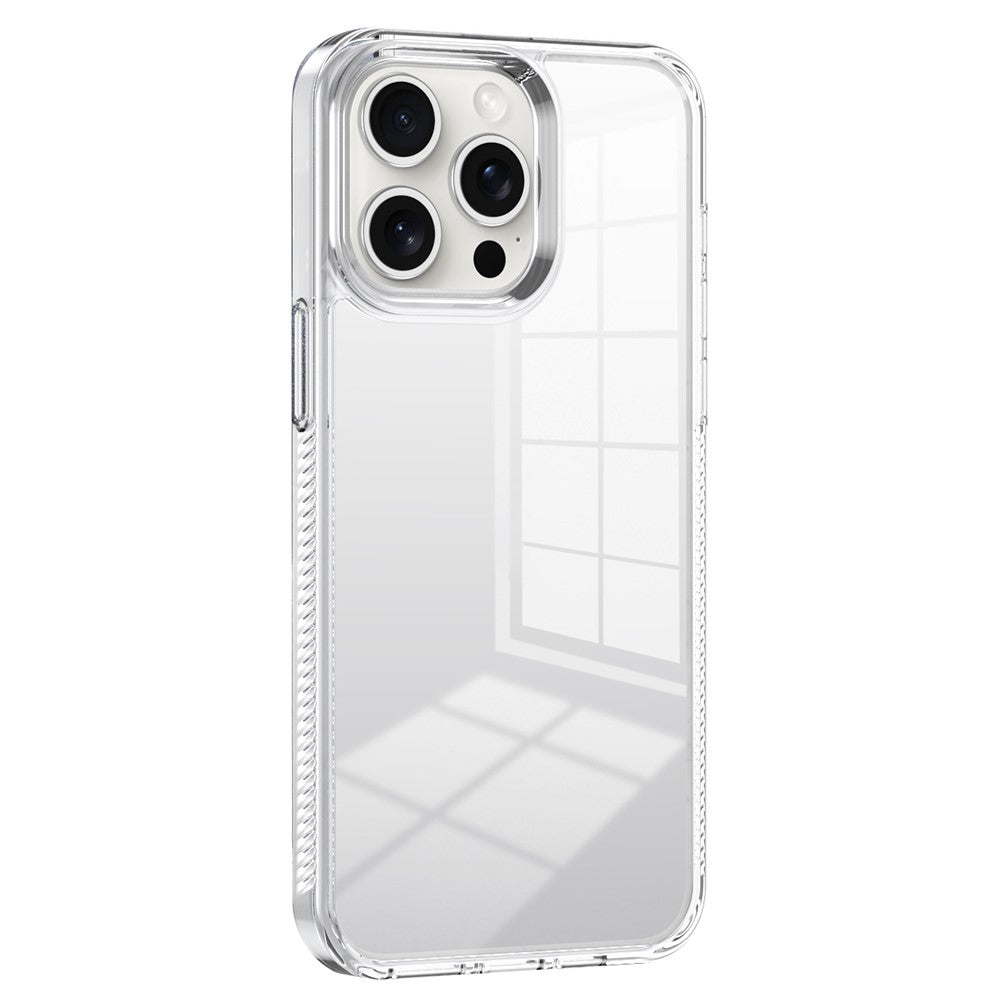 For iPhone 14 Pro Clear Phone Case TPU PC Anti-Slip Drop-Proof Back Cover