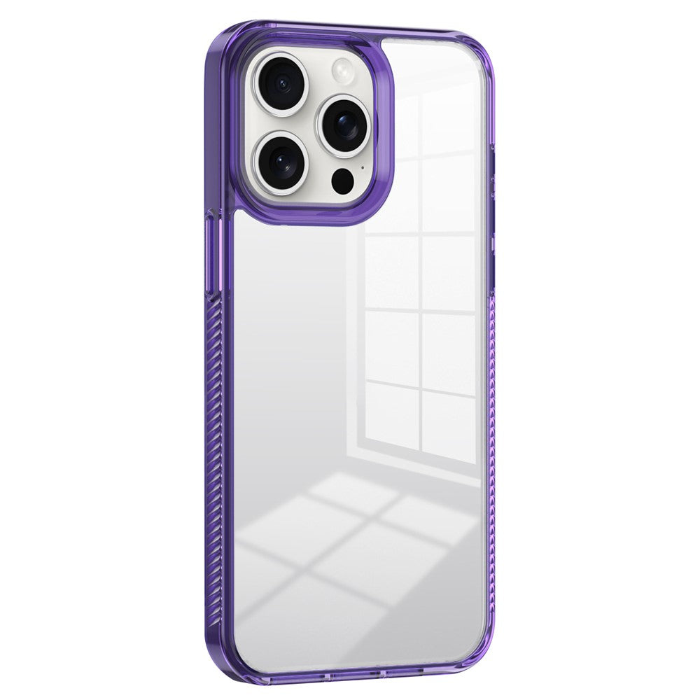 For iPhone 14 Pro Clear Phone Case TPU PC Anti-Slip Drop-Proof Back Cover