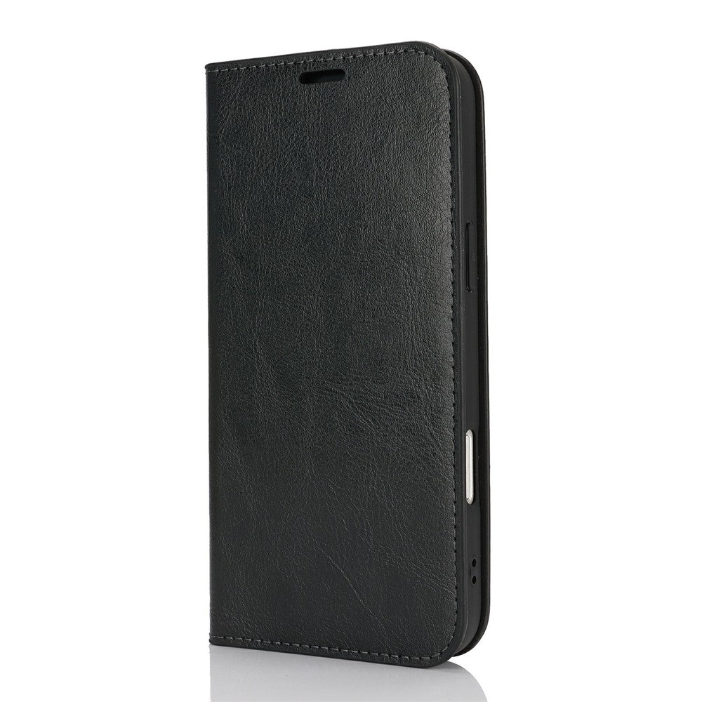 For iPhone 16 Pro Max Case Crazy Horse Texture Split Leather Wallet Phone Cover