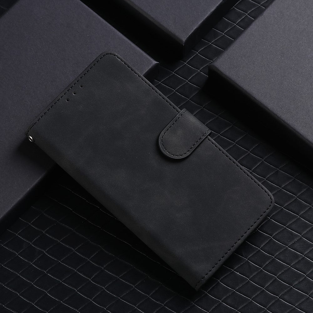 For iPhone 16 Pro Max Leather Case Skin-Feel Anti-Drop Wallet Flip Phone Cover