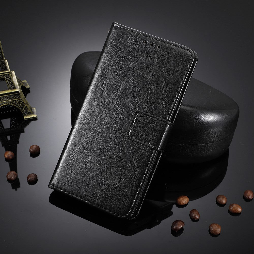 For iPhone 16 Pro Max Case Crazy Horse Texture PU Leather Phone Wallet Cover