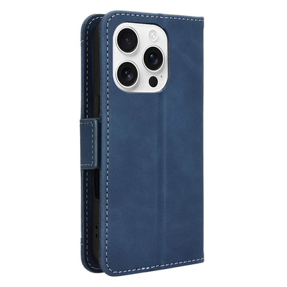For iPhone 16 Pro Max Leather Case Phone Wallet Cover with Multiple Card Slots