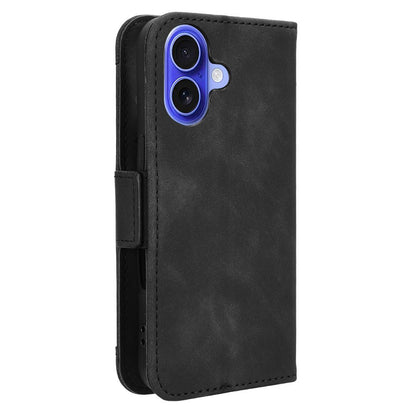 For iPhone 16 Leather Case Phone Wallet Cover with Multiple Card Slots