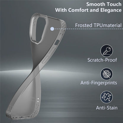 KALEBOL KLB-TPU008 For iPhone 14 Pro Case Transparent Matte TPU Anti-Drop Phone Cover