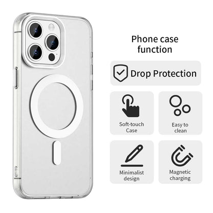 Candy Series For iPhone 15 Pro Max Case Compatible with MagSafe PC+TPU+PET Anti-Drop Phone Cover