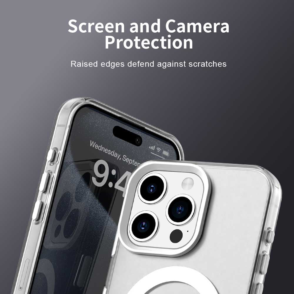 Candy Series For iPhone 15 Pro Max Case Compatible with MagSafe PC+TPU+PET Anti-Drop Phone Cover