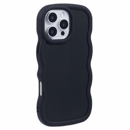 XL Series For iPhone 16 Pro Case TPU Protective Phone Cover Unique Curly Wave Frame